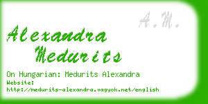 alexandra medurits business card